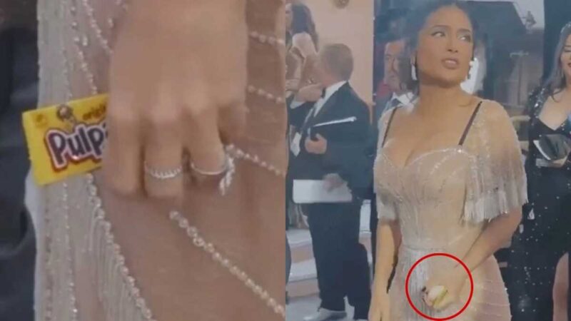Así obtuvo Salma Hayek el pulparindo y mazapán a su paso por los Globos de Oro