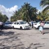 Bloqueo de taxistas colapsa la Zona Hotelera de Cancún (VIDEO).
