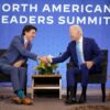 Biden y Trudeau se reúnen en privado en hotel de Polanco