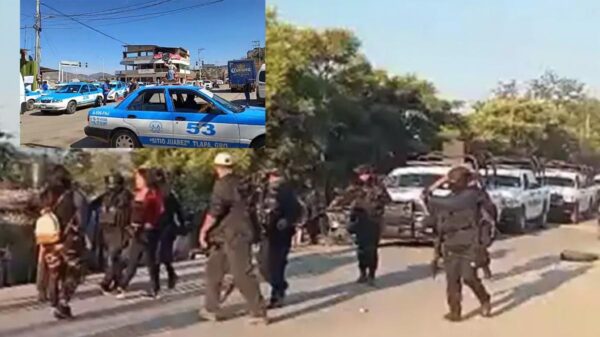 Transportistas bloquean autopista del sol por detención de autodefensas