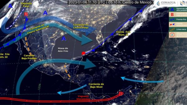 Pronóstico del clima para hoy viernes 6 de enero en Quintana Roo.