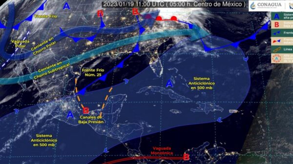 Pronóstico del clima para hoy jueves 19 de enero 2023 en Quintana Roo.