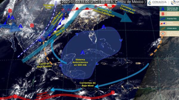Pronóstico del clima para hoy martes 3 de enero en Quintana Roo.