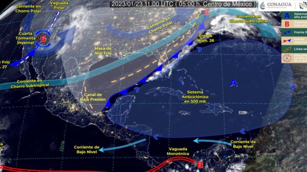 Pronóstico del clima para hoy lunes 23 de enero en Quintana Roo.