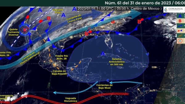 Pronóstico del clima para hoy martes 31 de enero en Quintana Roo.