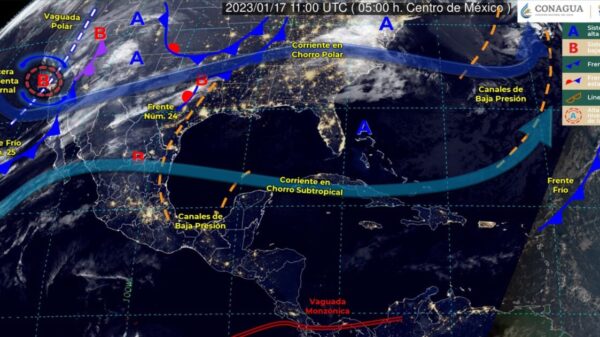 Pronóstico del clima para hoy martes 17 de enero 2023 en Quintana Roo.