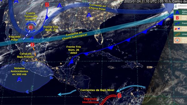 Pronóstico del clima para hoy martes 24 de enero en Quintana Roo.