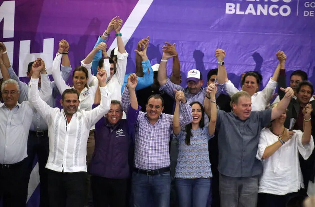 Miel sobre hojuelas al anunciar el PES el triunfo de Cuauhtémoc Blanco para la gubernatura de Morelos. 