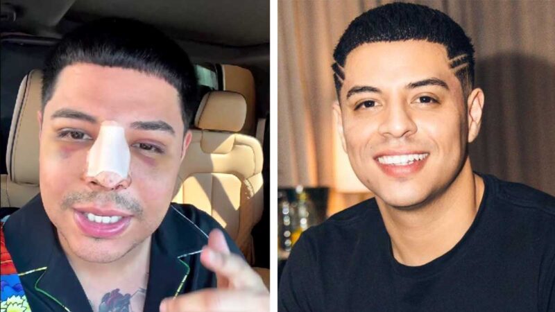 Eduin Caz reaparece convaleciente para explicar sobre su estado de salud