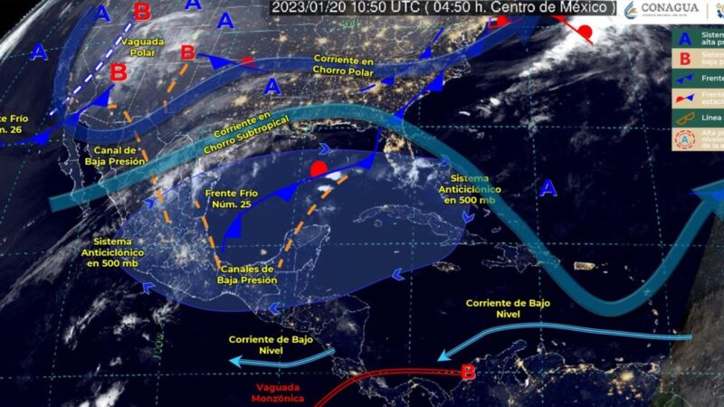Pronóstico del clima para hoy viernes 20 de enero en Quintana Roo.