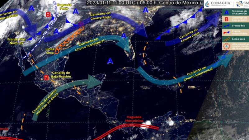 Pronóstico del clima para hoy miércoles 11 de enero en Quintana Roo.