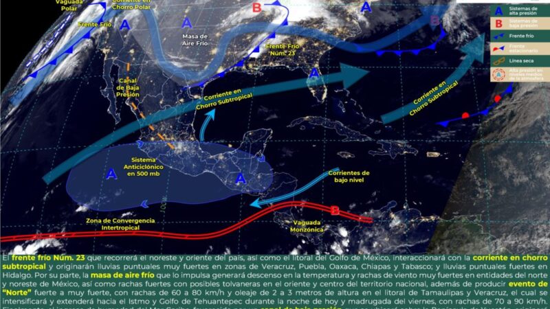 Pronóstico del clima para hoy jueves 12 de enero en Quintana Roo.