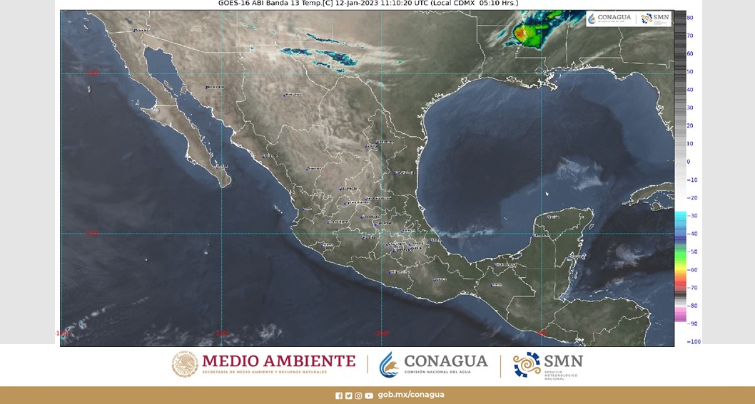 Pronóstico del clima para hoy jueves 12 de enero en Quintana Roo; hay probabilidad de chubascos vespertinos en Quintana Roo.