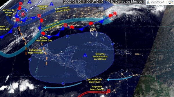 Pronóstico del clima para hoy lunes 30 de enero en Quintana Roo.