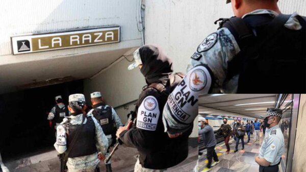 Despliegan a seis mil guardias nacionales en el Metro de CDMX