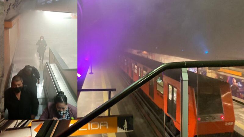 Reportan 30 intoxicados por "humazón" en el Metro CDMX
