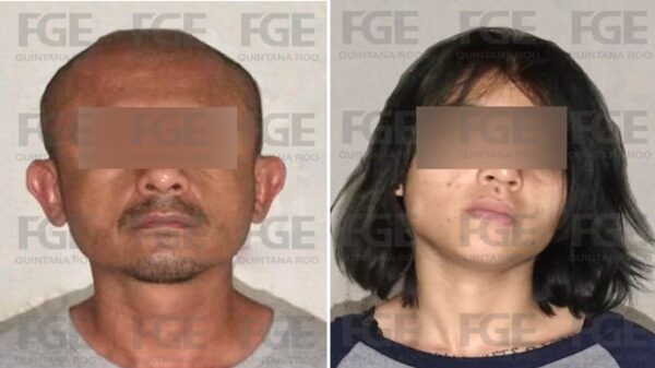 Detienen a un hombre y una mujer implicados en feminicidio en Chetumal.