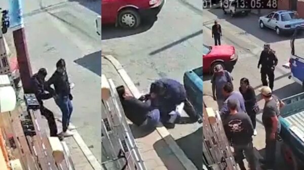 Valiente mujer logra someter a su asaltante hasta que aparecen policías.
