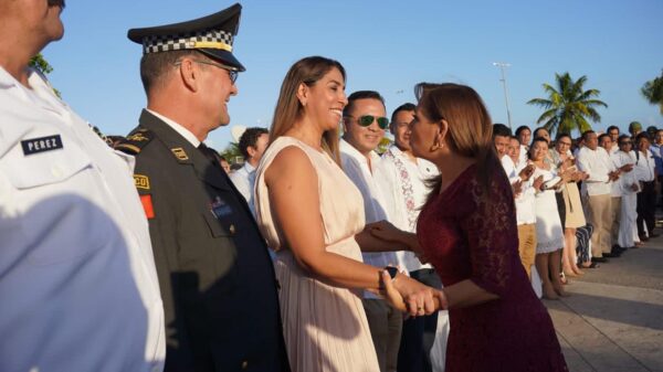 Acompaña Marybel Villegas a Mara Lezama en la presentación del Plan Estatal de Desarrollo 2023-2027