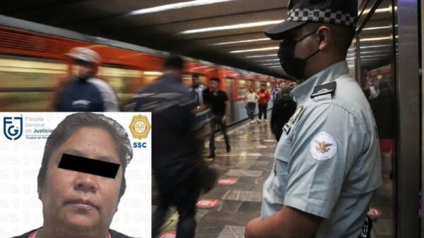 Arrestan a mujer por tirar aspas de lavadora a las vías del Metro