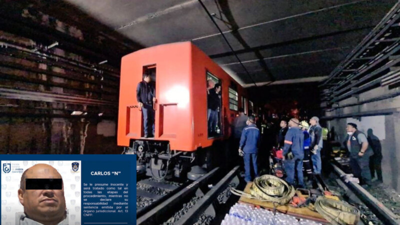 “Corte de cables y mala conducción, causas choque en L3 del Metro”