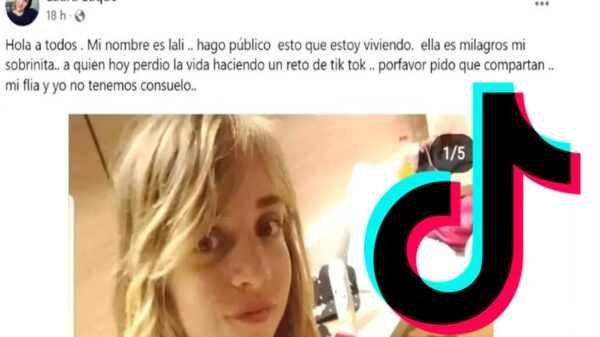 Adolescente graba su muerte en reto viral de TikTok