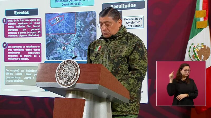 Da Sedena detalles de captura de Ovidio Guzmán: 29 muertos