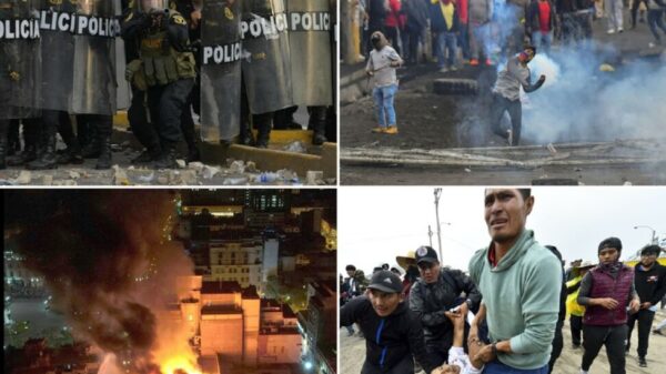 Reprimen en Perú a miles; Dina Boluarte se niega a renunciar