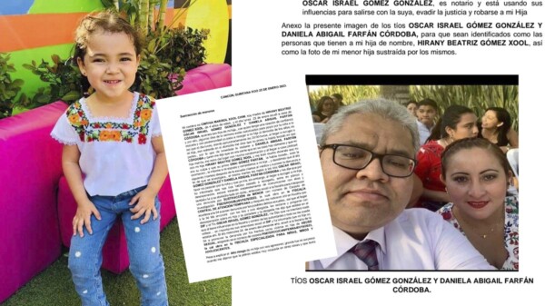 Madre en Cancún vive calvario por rapto de su hija de 4 años