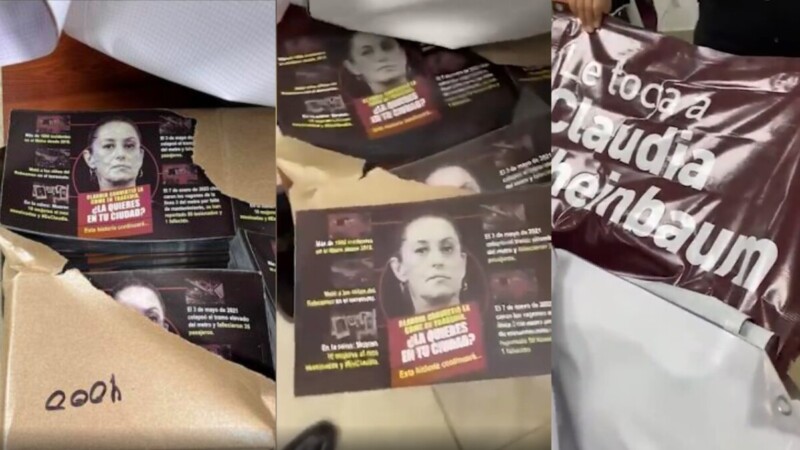 Hallan en la Alcaldía Cuauhtémoc propaganda de odio contra Sheinbaum