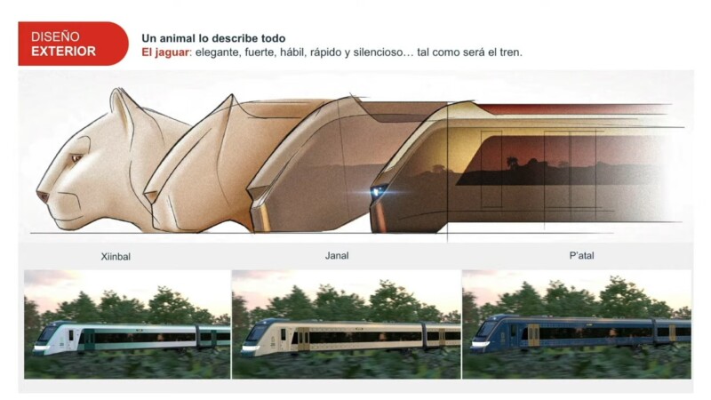 Presenta Alstom diseño de Jaguar para el Tren Maya