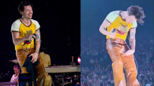 VIDEO: Harry Styles rompe sus pantalones en pleno concierto