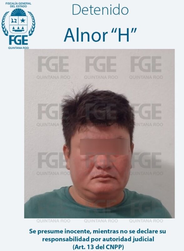 Detienen a presunto asesino de un médico en Chetumal; FGE cumple orden de aprehensión contra Alnor “H”, quien quedó a disposición de un juez.