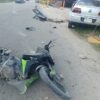 Mujer resulta gravemente lesionada tras ser impactada en moto en la Huayacán (VIDEO).