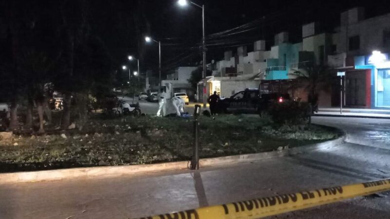 Motociclista muere en un accidente en La Joya en Cancún.