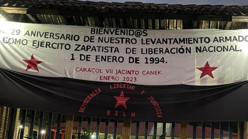 Festeja EZLN los 29 años del levantamiento armado en 1994