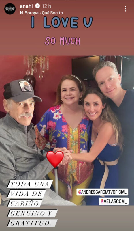 Anahí cumple su promesa y visita a Andrés García