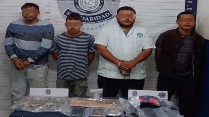 Cae otro narcotaxista y compinches en Playa del Carmen.