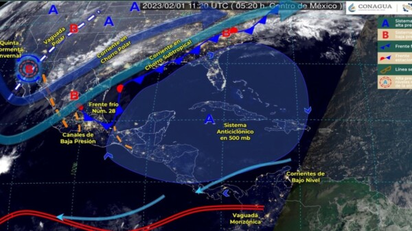Pronóstico del clima para hoy miércoles 1 de febrero en Quintana Roo.