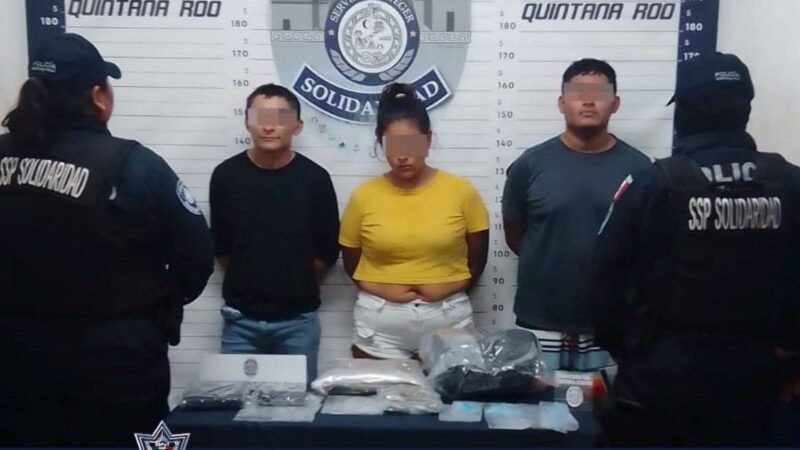 Caen seis presuntos narcomenudistas en Playa del Carmen.