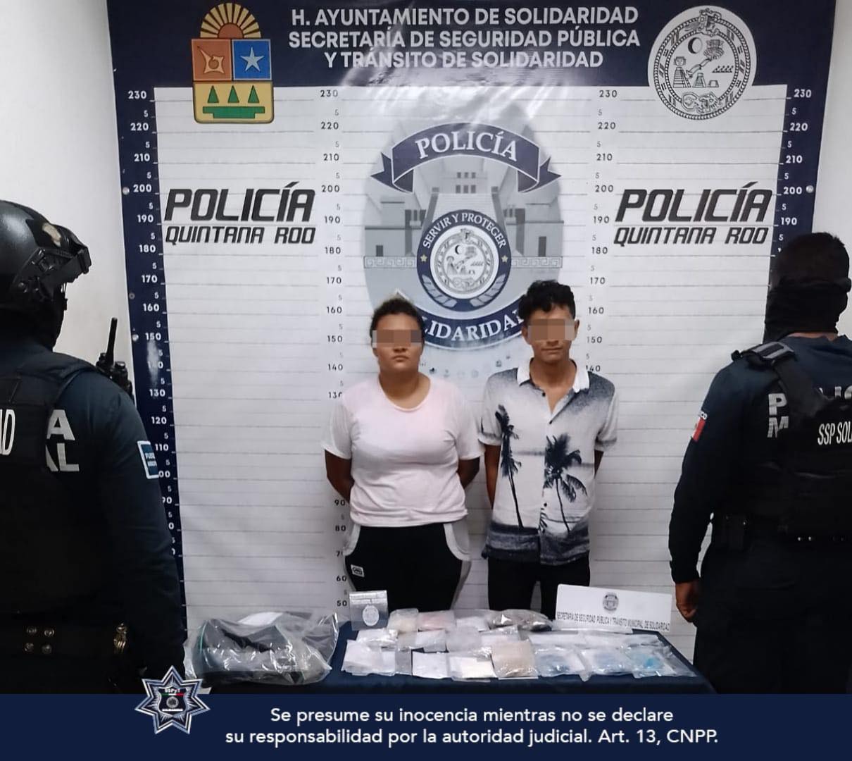 Caen seis presuntos narcomenudistas en Playa del Carmen; la Policía Municipal realizó diversos operáticos en colonias.