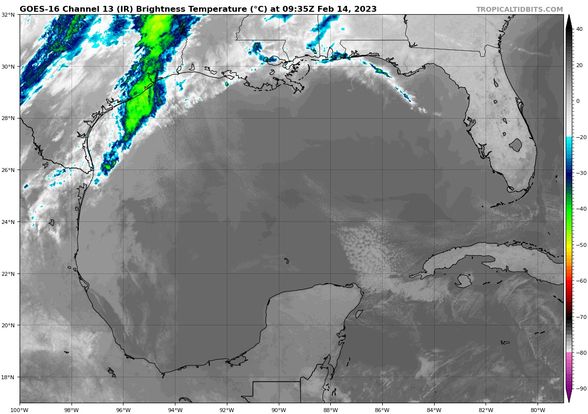 Pronóstico del clima para hoy martes 14 de febrero en Quintana Roo; cielo parcialmente nublado con probabilidad de lluvias aisladas en el estado.