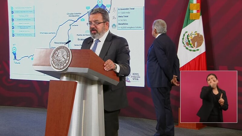 Presentan en la mañanera nuevos accesos para llegar al AIFA