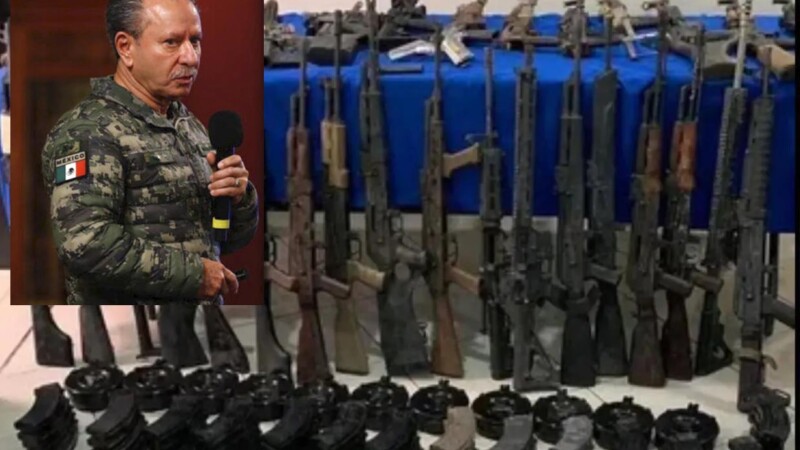 Anuncia Semar desmantelamiento de bodega de armas en Sinaloa