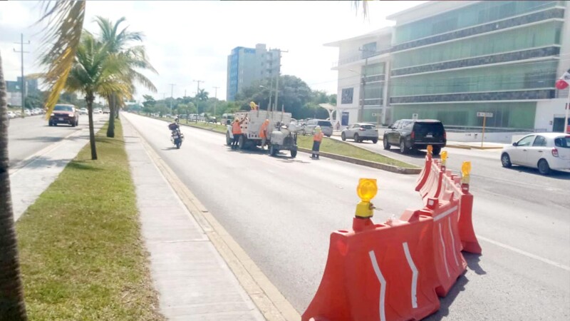 Reanuda temporalmente Tránsito Municipal vialidad sin cortes sobre el Boulevard Colosio