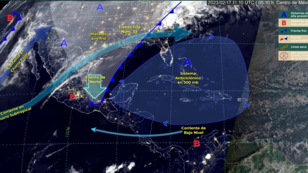 Pronóstico del clima para hoy viernes 17 de febrero en Quintana Roo.