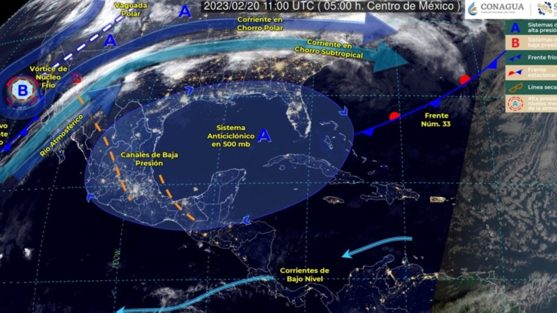 Pronóstico del clima para hoy lunes 20 de febrero en Quintana Roo.