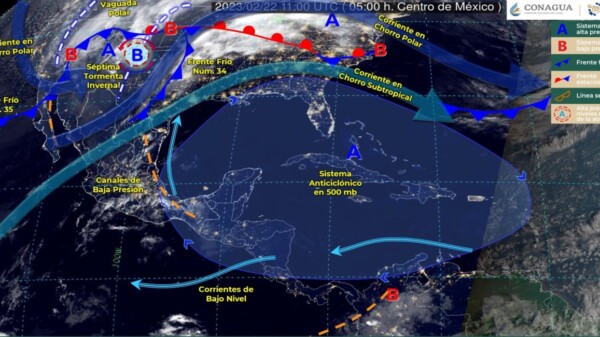 Pronóstico del clima para hoy miércoles 22 de febrero 2023 en Quintana Roo.
