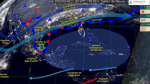 Pronóstico del clima para hoy jueves 2 de febrero en Quintana Roo.