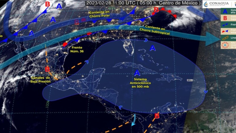 Pronóstico del clima para hoy martes 28 de febrero 2023 en Quintana Roo.